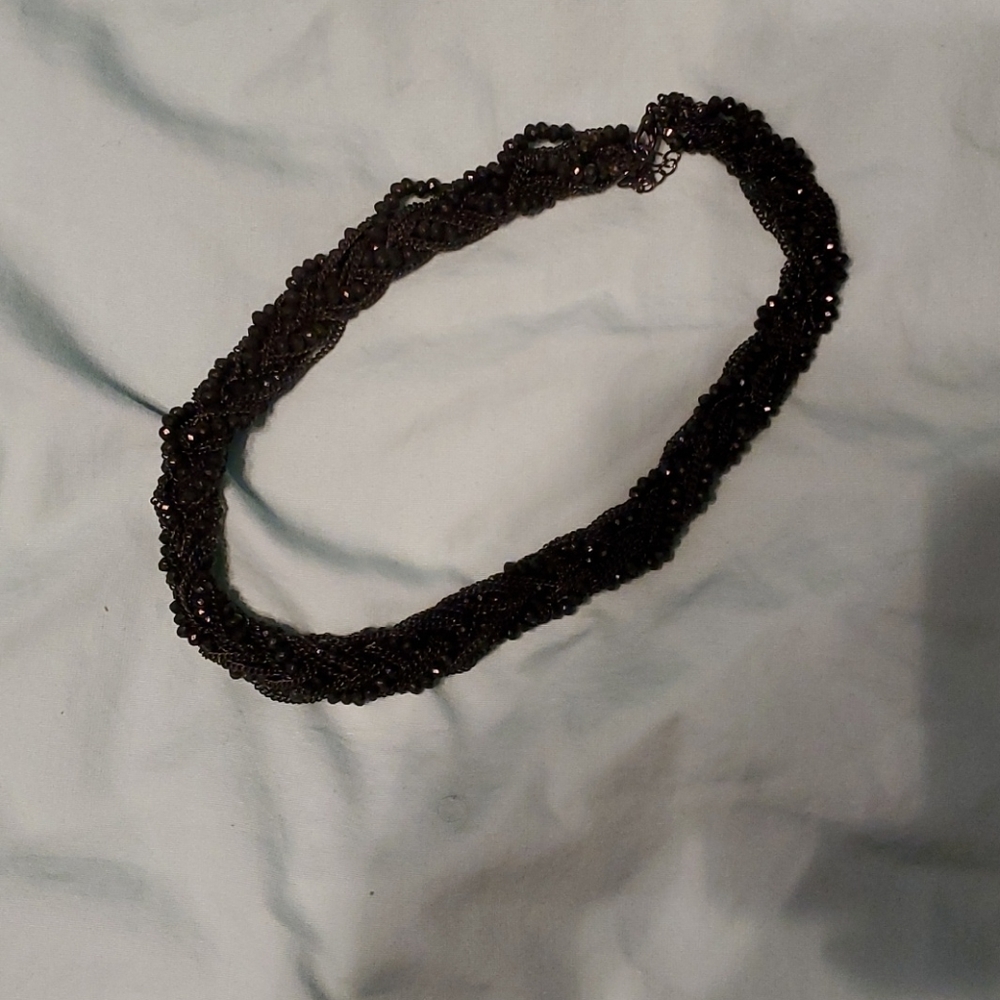 Black jewel necklace